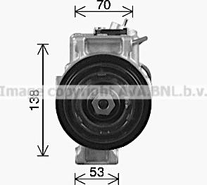 Ava Quality Cooling MSK756 - Компресор, кондиціонер autocars.com.ua