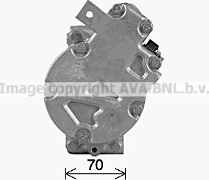 Ava Quality Cooling MSK757 - Компресор, кондиціонер autocars.com.ua