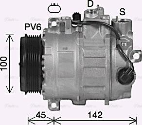 Ava Quality Cooling MSK758 - Компрессор кондиционера autodnr.net