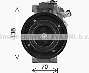 Ava Quality Cooling MSK772 - Компрессор кондиционера avtokuzovplus.com.ua