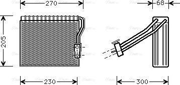 Ava Quality Cooling MS V051 - Випарник, кондиціонер autocars.com.ua