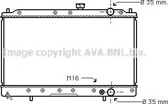 Ava Quality Cooling MT 2147 - Радіатор, охолодження двигуна autocars.com.ua