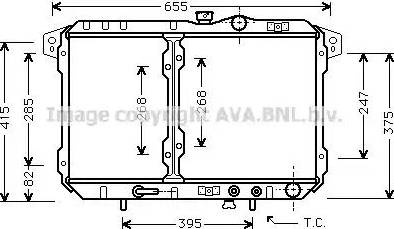 Ava Quality Cooling MT 2040 - Радіатор, охолодження двигуна autocars.com.ua