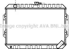 AVA MT 2051 - Радіатор, охолодження двигуна autocars.com.ua