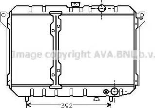 AVA MT 2052 - Радіатор, охолодження двигуна autocars.com.ua