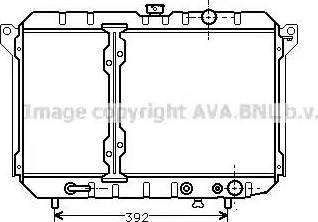 AVA MT 2053 - Радіатор, охолодження двигуна autocars.com.ua