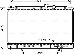Ava Quality Cooling MT 2064 - Радіатор, охолодження двигуна autocars.com.ua