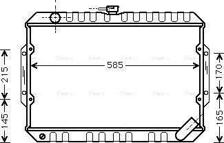 Ava Quality Cooling MT 2066 - Радіатор, охолодження двигуна autocars.com.ua