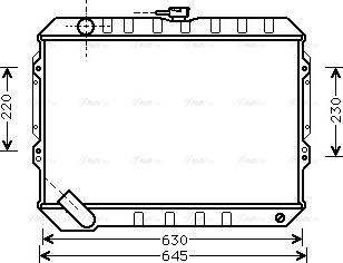 Ava Quality Cooling MT 2088 - Радіатор, охолодження двигуна autocars.com.ua