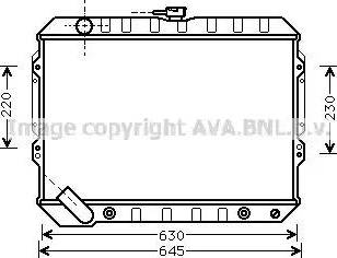 Ava Quality Cooling MT 2089 - Радіатор, охолодження двигуна autocars.com.ua