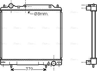 Ava Quality Cooling MT 2110 - Радіатор, охолодження двигуна autocars.com.ua