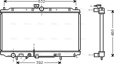 Ava Quality Cooling MT 2112 - Радиатор, охлаждение двигателя autodnr.net