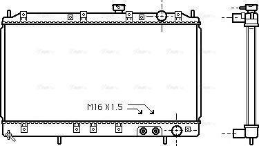 AVA MT 2117 - Радіатор, охолодження двигуна autocars.com.ua