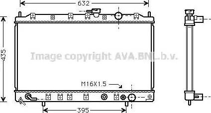 Ava Quality Cooling MT 2127 - Радіатор, охолодження двигуна autocars.com.ua