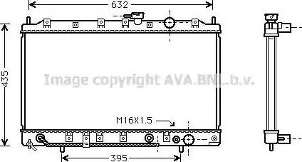 Ava Quality Cooling MT 2132 - Радіатор, охолодження двигуна autocars.com.ua