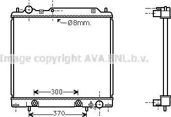 Ava Quality Cooling MT 2158 - Радіатор, охолодження двигуна autocars.com.ua