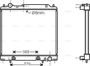 Ava Quality Cooling MT 2159 - Радіатор, охолодження двигуна autocars.com.ua