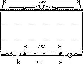 AVA MT 2168 - Радіатор, охолодження двигуна autocars.com.ua