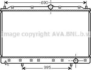 Ava Quality Cooling MT 2175 - Радіатор, охолодження двигуна autocars.com.ua