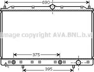 Ava Quality Cooling MT 2176 - Радіатор, охолодження двигуна autocars.com.ua