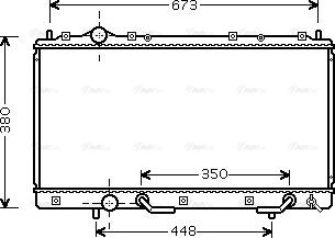 AVA MT 2179 - Радіатор, охолодження двигуна autocars.com.ua