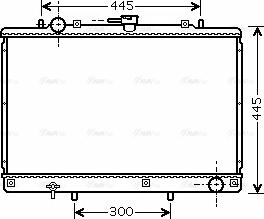 Ava Quality Cooling MT 2188 - Радіатор, охолодження двигуна autocars.com.ua