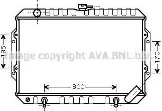 AVA MT 2194 - Радіатор, охолодження двигуна autocars.com.ua