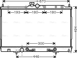 Ava Quality Cooling MT 2197 - Радіатор, охолодження двигуна autocars.com.ua