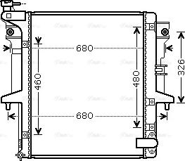 Ava Quality Cooling MTA2202 - Радіатор, охолодження двигуна autocars.com.ua