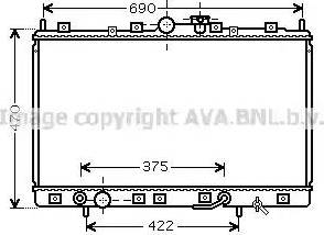 AVA MT 2209 - Радіатор, охолодження двигуна autocars.com.ua