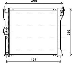 Ava Quality Cooling MT2243 - Радіатор, охолодження двигуна autocars.com.ua