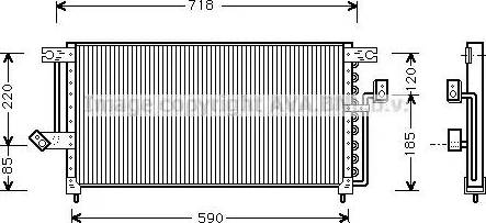 Ava Quality Cooling MT 5098 - Конденсатор, кондиціонер autocars.com.ua