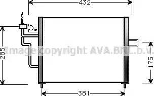 Ava Quality Cooling MT 5104 - Конденсатор, кондиціонер autocars.com.ua