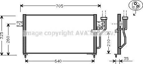 Ava Quality Cooling MT 5105 - Конденсатор, кондиціонер autocars.com.ua