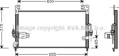 AVA MT 5115 - Конденсатор, кондиціонер autocars.com.ua