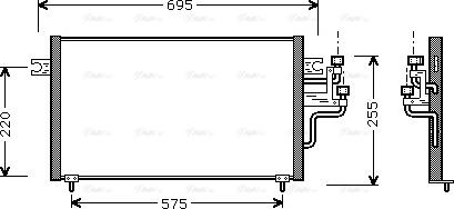 Ava Quality Cooling MT 5119 - Конденсатор кондиционера avtokuzovplus.com.ua