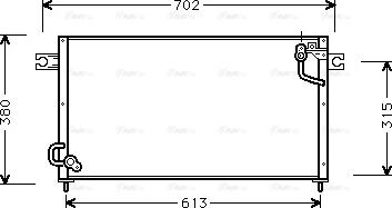 AVA MT5124 - Конденсатор, кондиціонер autocars.com.ua