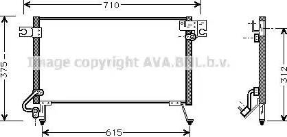 Ava Quality Cooling MT 5144 - Конденсатор, кондиціонер autocars.com.ua