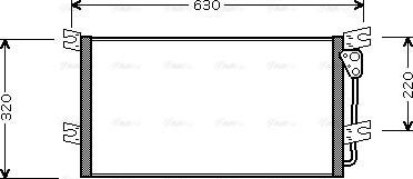 AVA MT 5154 - Конденсатор, кондиціонер autocars.com.ua