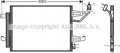 Ava Quality Cooling MT 5177 - Конденсатор, кондиціонер autocars.com.ua