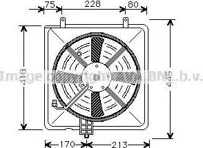 Ava Quality Cooling MT 7503 - Вентилятор, охолодження двигуна autocars.com.ua