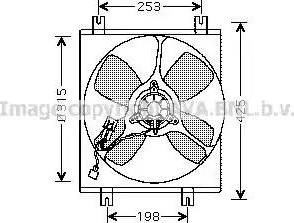 Ava Quality Cooling MT 7504 - Вентилятор, охолодження двигуна autocars.com.ua