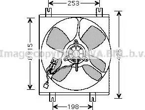 Ava Quality Cooling MT 7505 - Вентилятор, охолодження двигуна autocars.com.ua