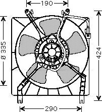 Ava Quality Cooling MT 7511 - Вентилятор, охолодження двигуна autocars.com.ua