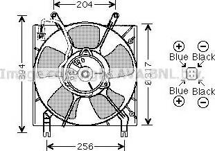 AVA MT7515 - Вентилятор, охолодження двигуна autocars.com.ua
