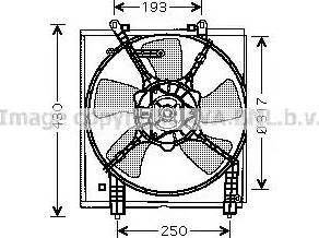 Ava Quality Cooling MT 7517 - Вентилятор, охолодження двигуна autocars.com.ua