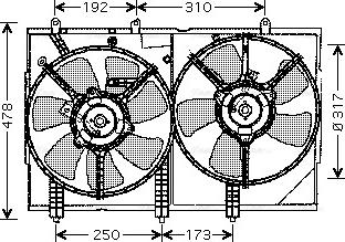 Ava Quality Cooling MT 7523 - Вентилятор, охлаждение двигателя autodnr.net
