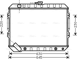 Ava Quality Cooling MTA2089 - Радіатор, охолодження двигуна autocars.com.ua