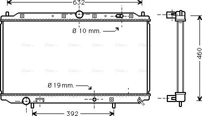 Ava Quality Cooling MTA2101 - Радиатор, охлаждение двигателя autodnr.net