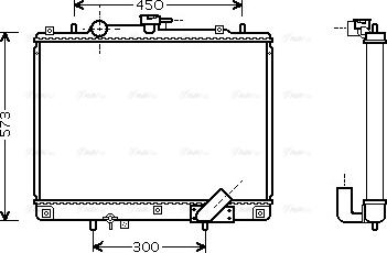 Ava Quality Cooling MTA2162 - Радіатор, охолодження двигуна autocars.com.ua